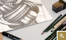 Graphit und Bleistift auf Karton - Bild 1 von 9